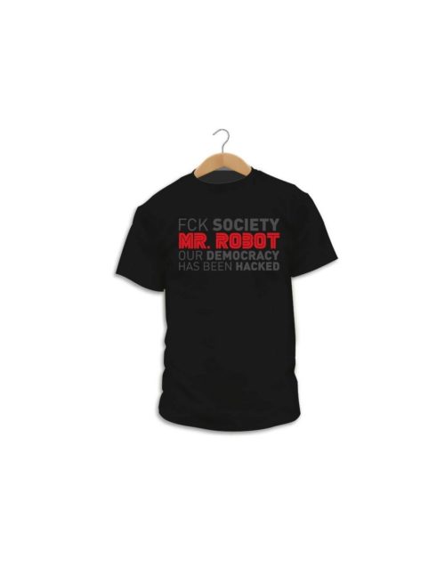 Camiseta MrRobot Society en color negro
