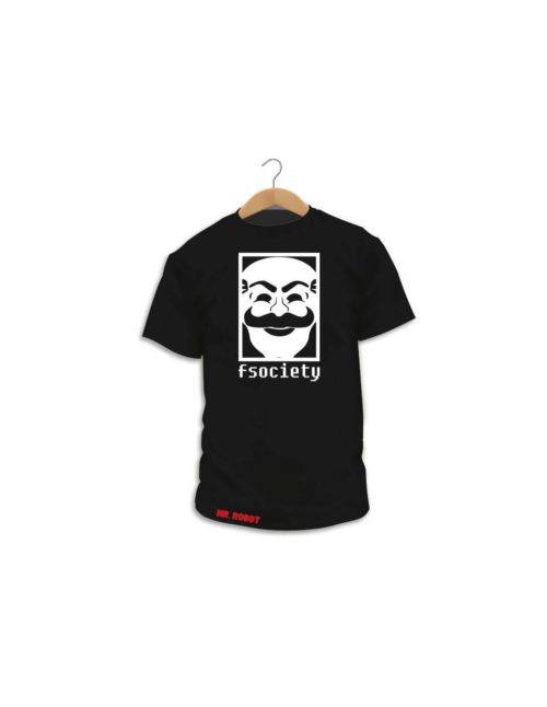 Camiseta Mr robot fsociety en negro